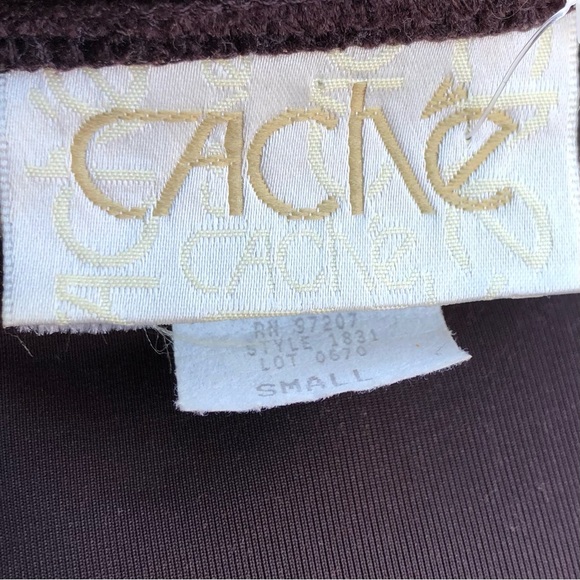 Vintage Cachet Y2K Whimsigoth Ethereal Dark Brown Velvet Silk Ruffle Zip Up Top - Picture 16 of 17